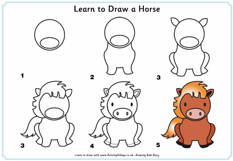 Learn To Draw A Horse