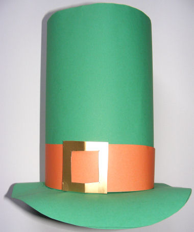 Leprechaun hat craft for kids