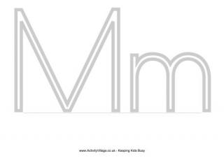 Letter M Colouring Pages