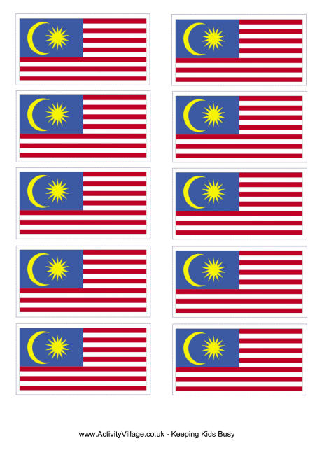 Malaysia Flag Printable