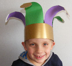 Jack wearing his Mardi Gras jester head band! - mardi_gras_jester_hat_jack