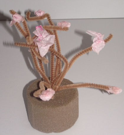 Mini blossom tree craft 3