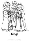 Simple nativity colouring pages
