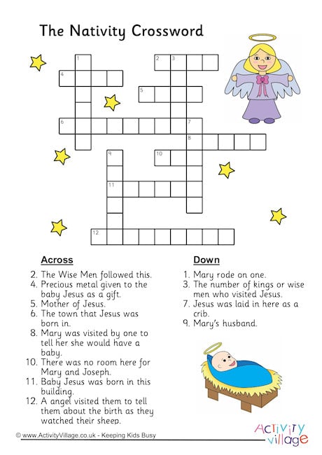 Nativity Crossword