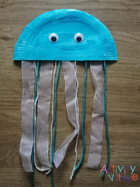 Paper Plate Jellyfish Craft