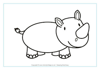 Simple Animal Colouring Pages