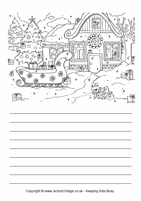 Printable Christmas Story Paper | sleigh story paper Printable Christmas Story Paper | sleigh story paper