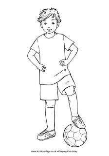 Football Colouring Pages