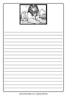 Ancient Egypt notebooking paper