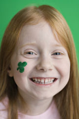 St Patrick's Day face painting