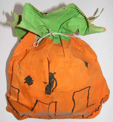 Stuffed pumpkin craft