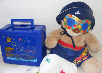 Holiday Teddy - teddy bear gets ready to go on holiday!