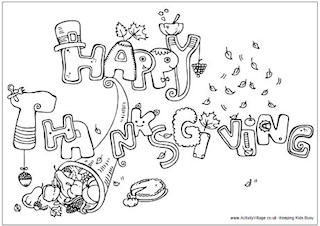 Thanksgiving Colouring Pages