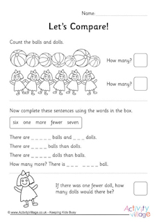 Toy Worksheets