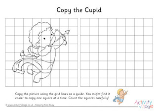 Valentine's Day Grid Copy Puzzles