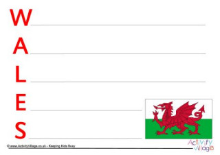 Wales Worksheets