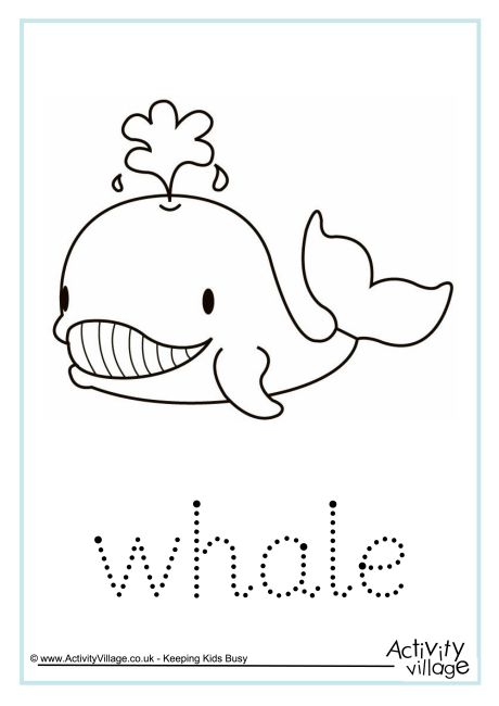 whale-word-tracing