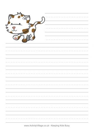 Animal writing paper