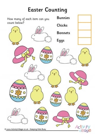 Easter Ordinal Numbers Worksheet 2