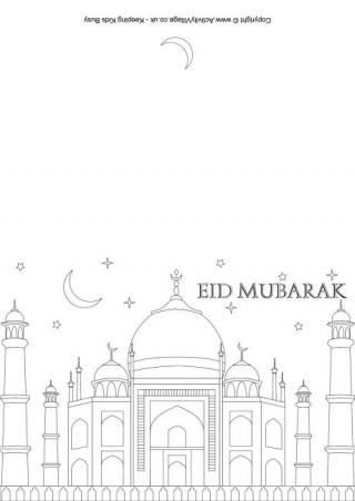 Eid Colouring Pages