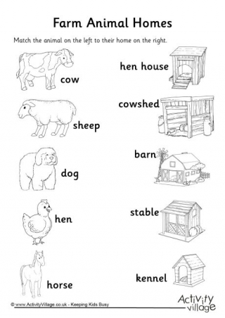 More Farm Animal Worksheets