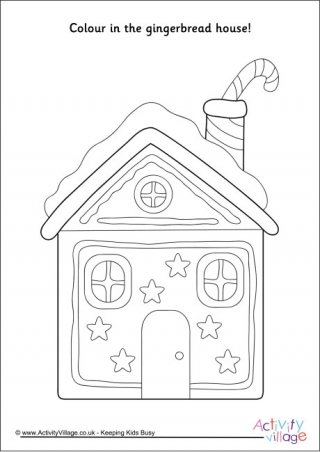 Gingerbread Colouring Pages