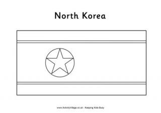 North Korean Flag Printables