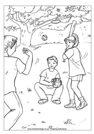 activity village coloring pages summer fun - photo #13