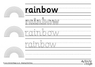 Rainbow Finger Tracing