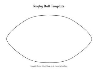 rugby ball template paper craft colour cake own felt printables pattern printable templates colouring card activity writing st pdf cards