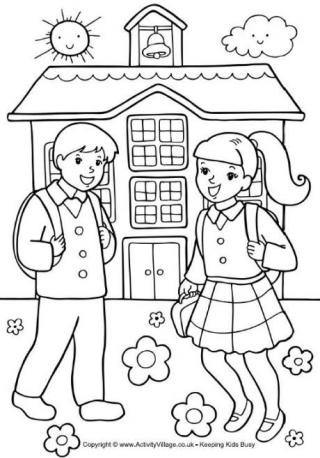 New School Year Coloring Pages | school colouring pages New School Year Coloring Pages | school colouring pages