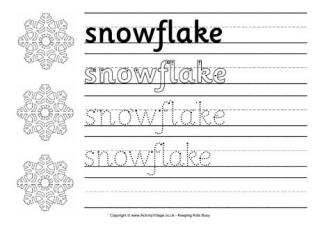 Snowflake Worksheets