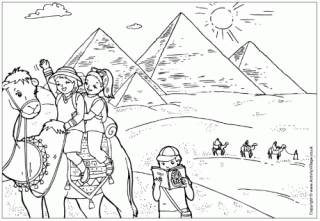 The Sphinx Colouring Page