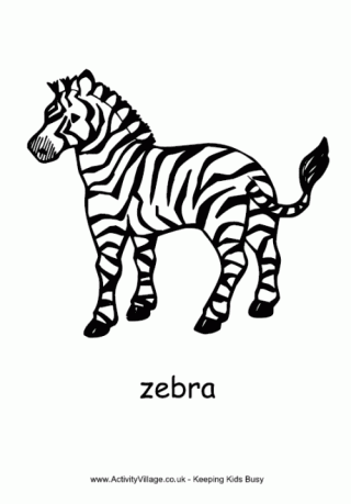 African Animal Colouring Pages