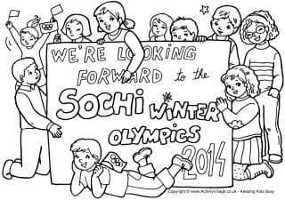 Olympic Colouring Pages for Kids