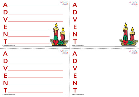 Advent Acrostic Poem Printable