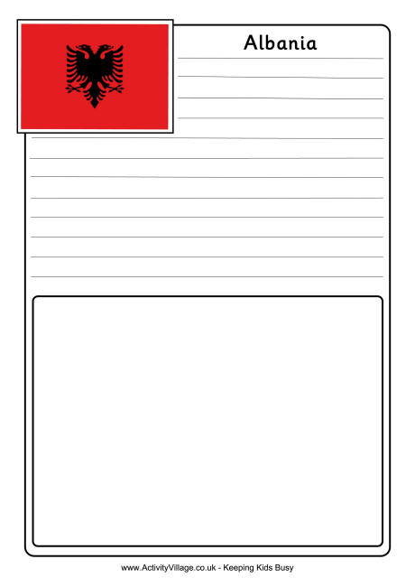Albania notebooking page