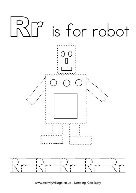 Tracing Alphabet R