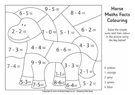 Animal Maths Facts Colouring Pages