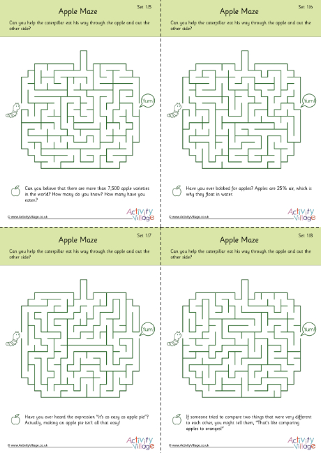 Apple mazes - medium