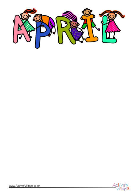 April Writing Paper