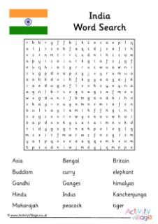 Asia Word Searches