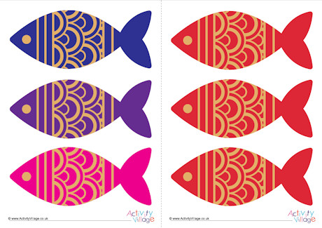 Asian fish bookmarks