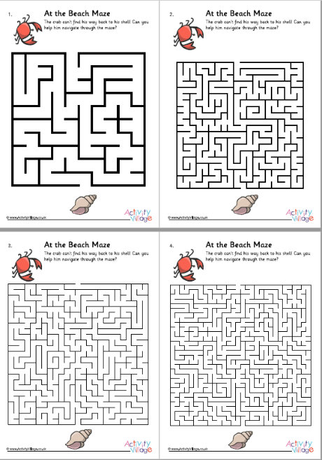 At the beach mazes 1