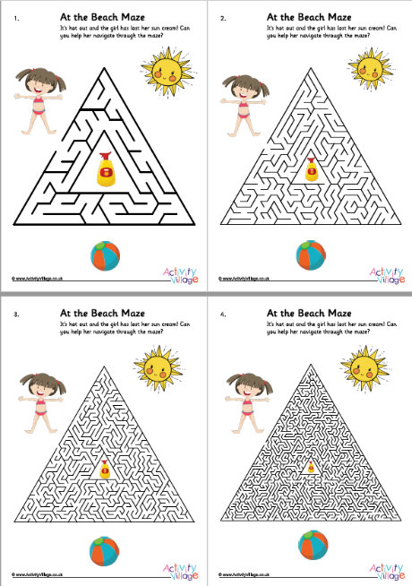 At the beach mazes 3