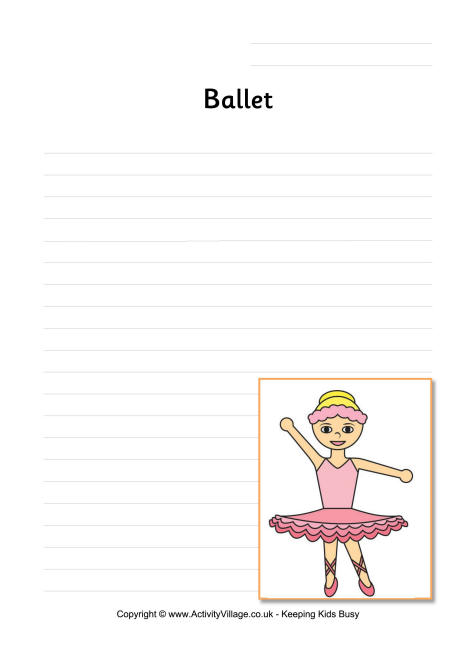 ballet creative writing