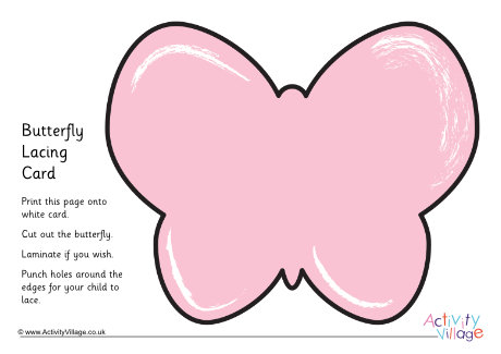 Butterfly lacing card 1