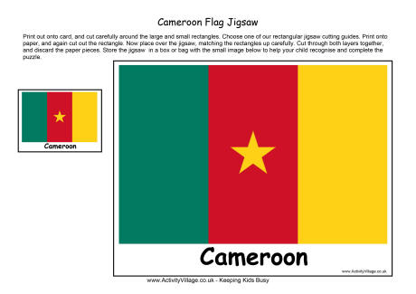 Download Cameroon Flag Jigsaw