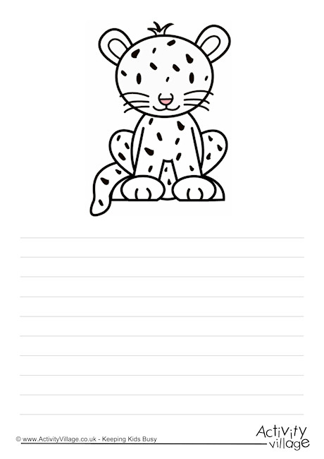 Cheetah Story Paper