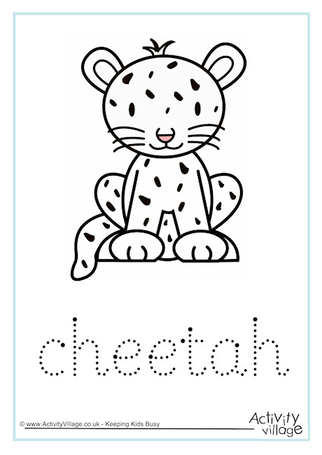 cheetah-word-tracing